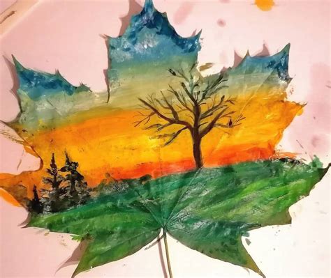 Autumn Leaf Painting by ZuzanaGyarfasova on DeviantArt