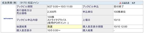 成友興業ipoの抽選結果！公開価格は2300円 Ipo初値予想 Ipo株ビギナーの投資日誌