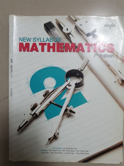 New Syllabus Mathematics Th Edition Shinglee Books Stationery