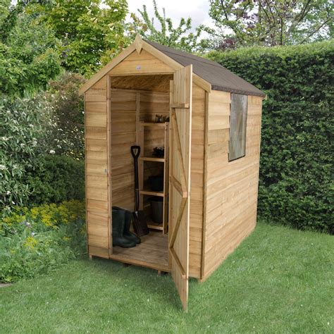 6x4 Apex Overlap Wooden Shed Departments Tradepoint