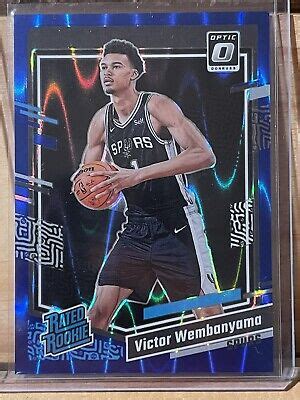 2023 24 Donruss Optic Victor Wembanyama Blue Seismic Rookie 73 249 225