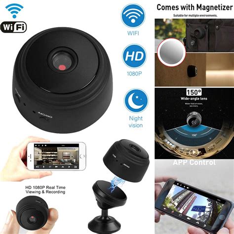 Cemera Mini A9 1080P Alta Definición WIFI CCTV IP Negro Voz Video