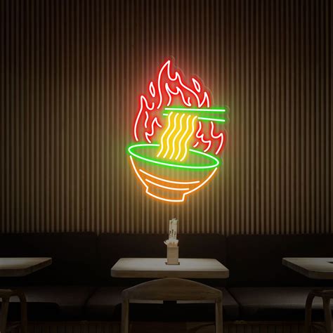 Ramen Neon Sign Ramen Japanese Noodles Neon Sign Ramen Led Etsy