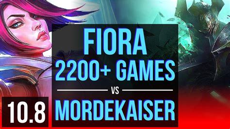 Fiora Vs Mordekaiser Top M Mastery Points Games Solo