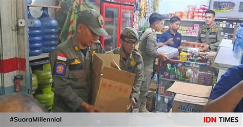 Satpol Pp Tangsel Sita Botol Miras Jelang Tahun Baru