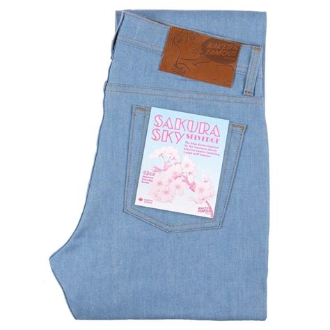 Naked And Famous Sakura Sky Selvedge Weird Guy Men S Fashion Bottoms Jeans On Carousell