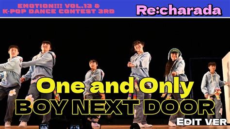 Edit Ver K Pop Dance Contese Rd Re Charada One And Only Boy Next