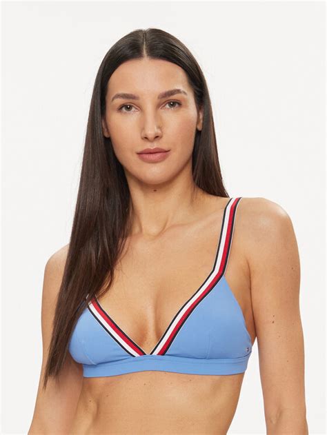 Tommy Hilfiger Góra od bikini UW0UW05290 Niebieski Modivo pl