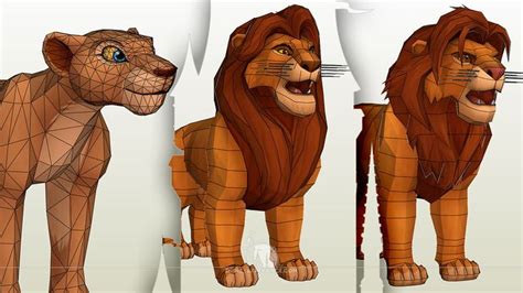 Lion King Paper Models To Add To Your Kingdom Lion King Paper