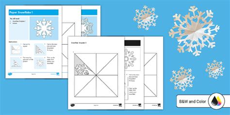 Paper Snowflakes Craft Activity Teacher Made Twinkl