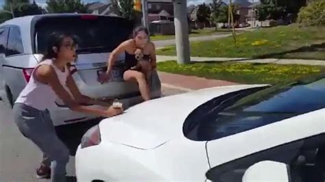 Caught On Video Brampton Woman Charged After Woman And Cars Struck In