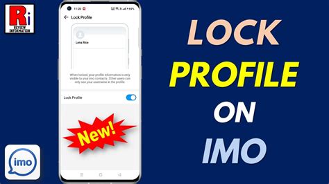 How To Lock Your Profile On Imo New Update YouTube