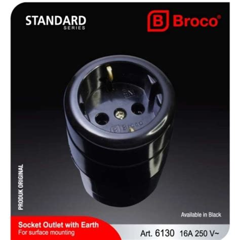 Jual Broco Stop Kontak Arde Outbow Ob Bulat Hitam Di Seller Olebu