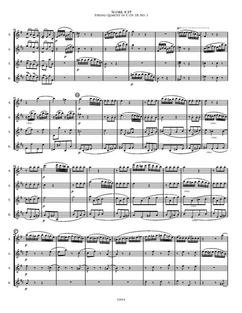 Quartet In F Opus No Beethoven For Satb Saxophone Quartet