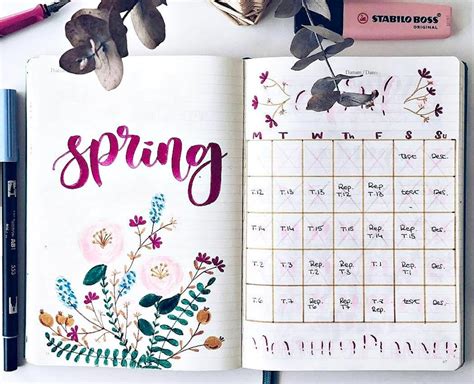 Inspiración para hacer un bullet journal Manualidades