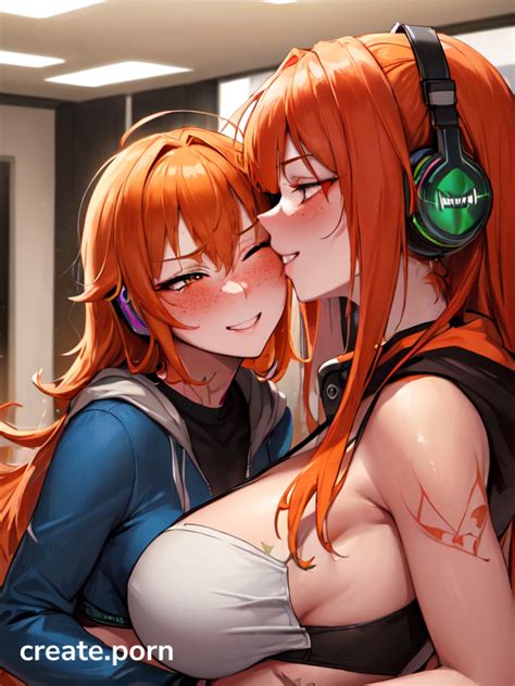 Headphones Mischievous Smiling While Blushing Jeans Hentai Ai Porn