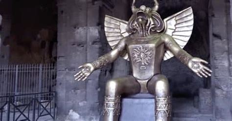 ATN NEWS: Giant Statue Of Molech Now Sits At Entrance To The Colosseum In Rome