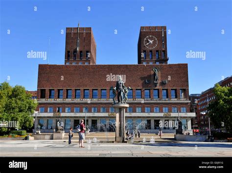 Old City Hall, Oslo, Norway / Oslo radhus Stock Photo - Alamy