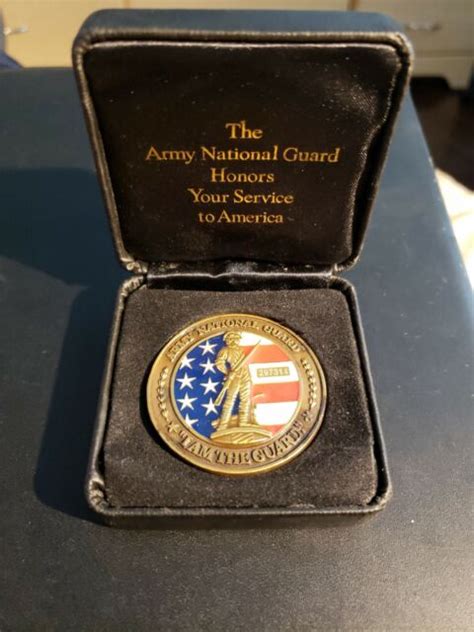 Army National Guard Honor Service America I Am The Guard Coin Medal