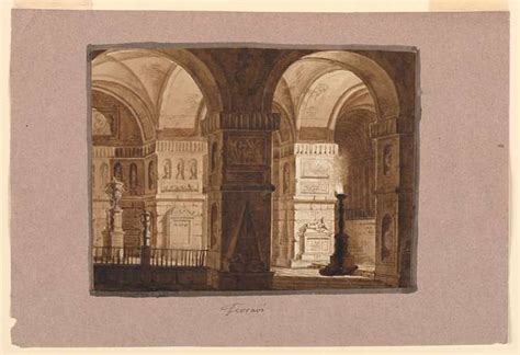 Drawing Stage Design Interior Of Temple 19th Century CH 18543651