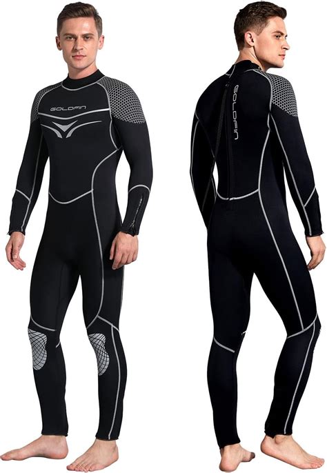 Goldfin Women Wetsuit Men 3mm Neoprene Fullsuits Long Sleeve Diving Suit Thermal