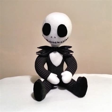 Handmade Plush Doll Jack Skellington by MoodyVoodies on Etsy