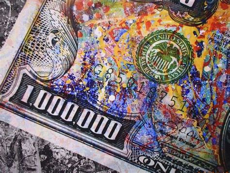 Street art style graffiti Million Dollar Bill Canvas Wrap Print ...