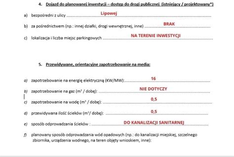 Wypełniamy wniosek o wydanie decyzji o warunkach zabudowy niezbędne