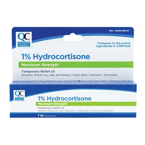 Quality Choice 1 Hydrocortisone Cream Maximum Strength 1 Ounce 28