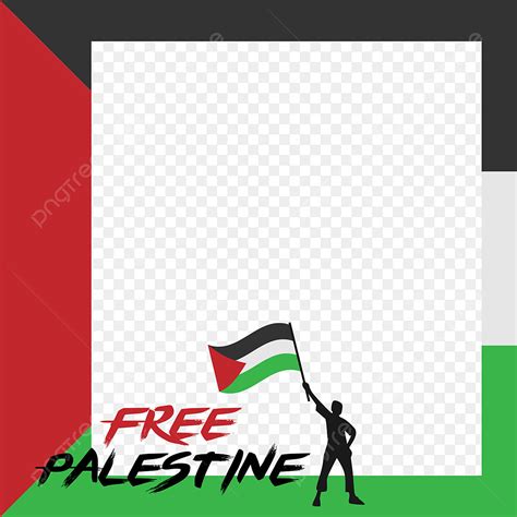 Palestine Clipart PNG Images, Free Palestine Frame Facebook Social ...