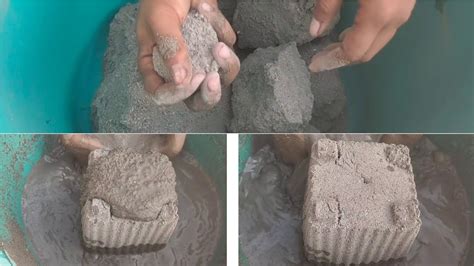 Gritty Sand Cement Huge Chunks Crumbling Dry And Water Sa Asmr