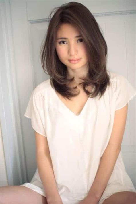 Layered Shoulder Length Hair Asian