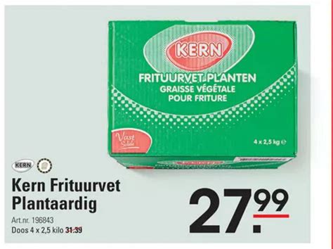 Kern Frituurvet Plantaardig Doos X Kilo Aanbieding Bij Sligro