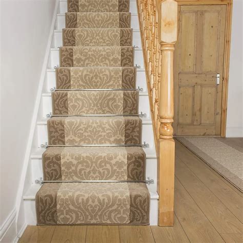 Runrug Stair Carpet Runner Stain Resistant 450cm X 60cm Baroque