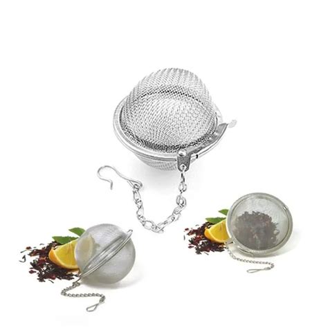 New Tea Infuser Stainless Steel Locking Tea Pot Infuser Reusable Sphere