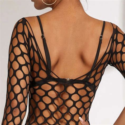 Buy Women Sexy Lingerie Fishnet Full Body Stockings Babydoll Bodysuit Outfit Dress Online At