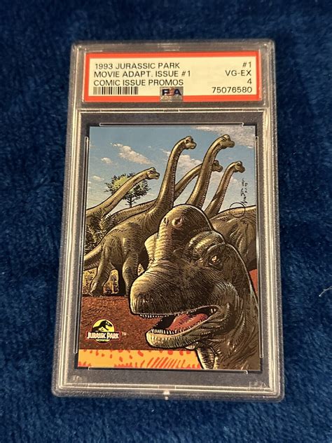 Psa 4 1993 Topps Jurassic Park Comic Issue Promos Movie Adaptation 1 Graded Ebay