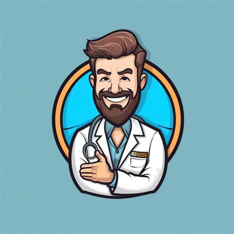 Premium AI Image Proctologist Mascot For A Company Logo Generative AI