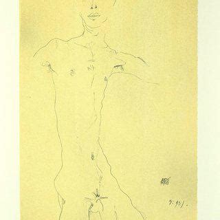 Egon Schiele Standing Male Nude For Sale Artspace