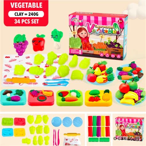 Color Clay Toy Burger Dough Set Ice Cream Double Twister Playdoh Play