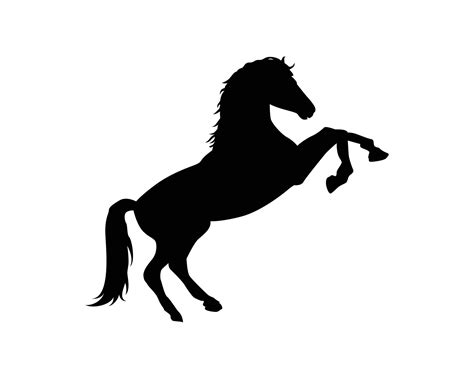 Horse silhouette vector template 15593617 Vector Art at Vecteezy