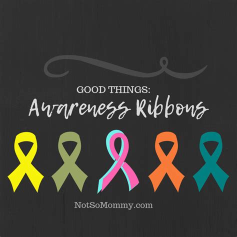 good  awareness ribbons childless blog   mommy