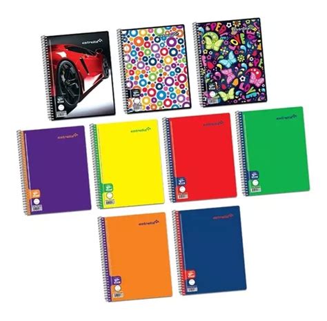 Cuaderno Libreta Forma Francesa H Pack Pzs Estrella Mercadolibre