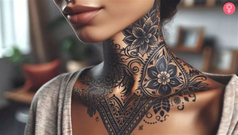 8 Intriguing Neck Tattoo Designs For Women