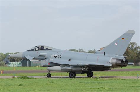 Eurofighter Typhoon Fighter Aircraft From German Air Force With Irist