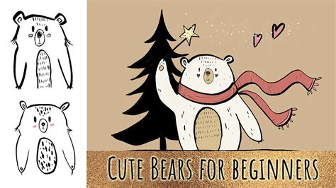 How To Draw A Cute Polar Bear