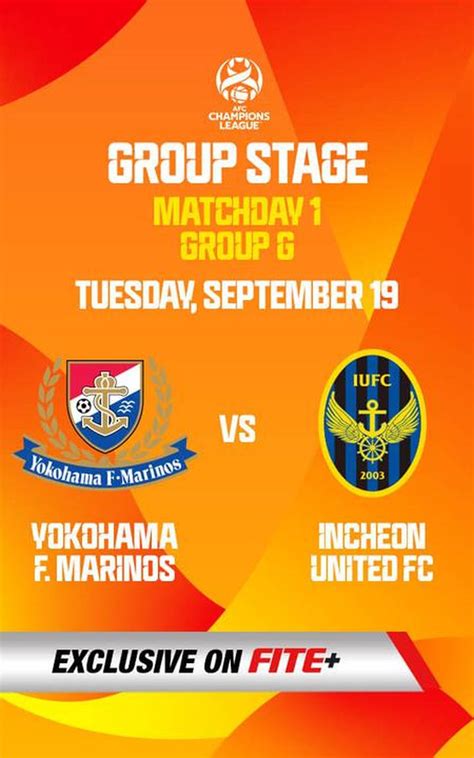 Afc Champions League Yokohama F Marinos Vs Incheon United Fc