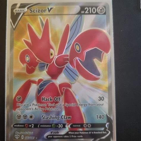 Scizor V Full Art Carta Pokémon Original 10 Cartas Cuotas sin interés