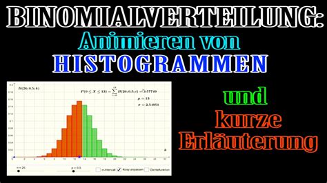 Binomialverteilung Animieren Von Histogrammen Online Selbst