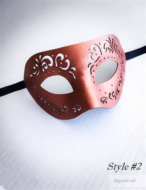 Masquerade Mask For Eye Glasses Faux Leather Masquerade Etsy